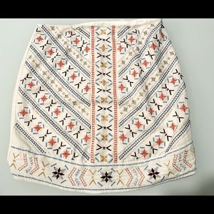 Unique Boho Embroidered Skirt. Brand Dina Be - Size medium.